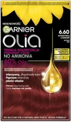 Zdjęcie produktu dla Garnier Olia Farba do włosów 6.60 Intensywna Czerwień