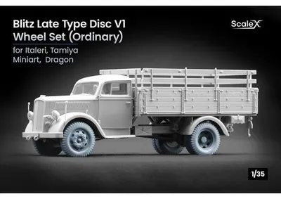 Produktbild von Scale X SCX-WW35008 Opel Blitz Disc v1 Late wheel set (Ordinary) 1:35