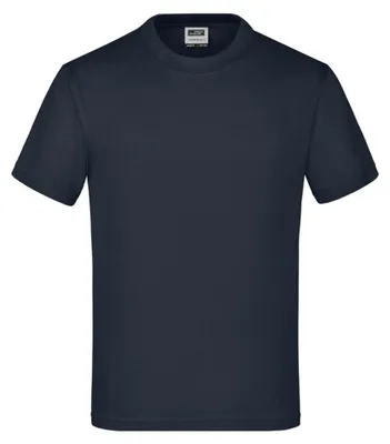 Imagen del producto de Camiseta básica para niños, marca James and Nicholson, modelo LT2895 (talla 128), color azul marino