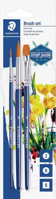 Zdjęcie produktu dla Staedtler 989-SBK3-3, Zestaw pędzli, Szczotka typu, Syntetyk