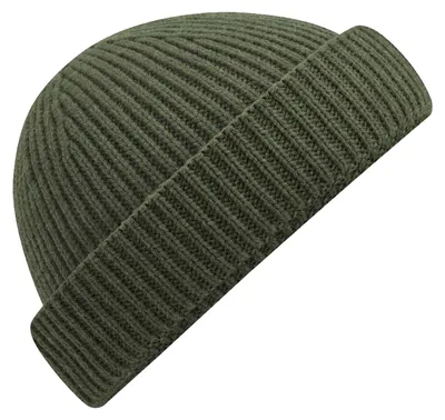 Image de Beechfield - Bonnet « Harbour » pour hommes/femmes unie FK1608 (taille unique) (vert olive)