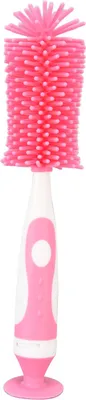 Produktbild von Babyflaschenbürste Wasser Silikon Milchbehälter Reinigung Reiniger für Flaschenspink