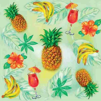 Produktbild von Servietten Ananas Cocktail