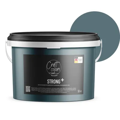 Produktbild von (5L) Wandfarbe Strong+ Basaltblau, Nassabriebklasse 1