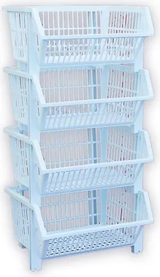 Produktbild von Stapelbares Regal PH 31x25x11cm 1Stück weiß