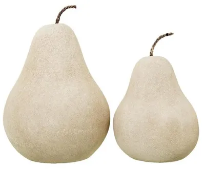 Produktbild von Set mit 2 Keramikbirnen in Sandbeige, 34 x 23 x 23 cm