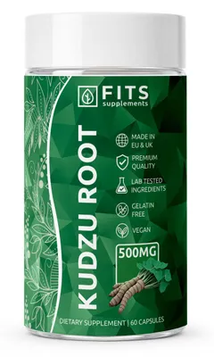 Zdjęcie produktu dla Korzeń kudzu 500 mg, 40% izoflawonów, 60 kapsułek