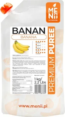 Produktbild von Fruchtfleisch BANANEN 1kg PremiumPüree MENii