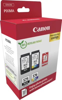 Immagine prodotto di Cartuccia d'inchiostro PG-575/CL-576 + carta fotografica value pack