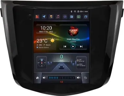 Zdjęcie produktu dla Radio samochodowe z Bluetooth i CarPlay do Nissan Qashqai J11 i X-Trail 3 T32 (2013–2017) – Kompatybilne z Apple i Android – Stereo – Nawigacja – Seria S – 8 GB RAM / 128 GB pamięci