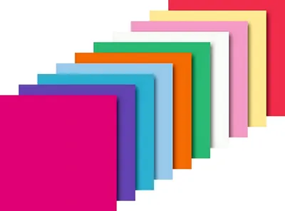 Immagine prodotto di Heyda 204875510 Foglietti 10 x 10 cm bianco, giallo limone, arancio, rosso medio, rosa, rosa, lilla, azzurro, blu cielo, verde medio