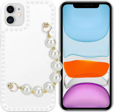 Immagine prodotto di Cadorabo custodia per Apple iPhone 11 custodia protettiva in bianco custodia per cellulare TPU custodia cover catena da polso