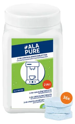Image de Pastilles détartrantes Alapure 2 en 1 ALA-CMC408 (36 pièces)