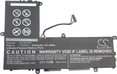Produktbild von vhbw Akku kompatibel mit Asus EeeBook X206HA-FD0077T Notebook (5000 mAh, 7,6 V, Li-Polymer)