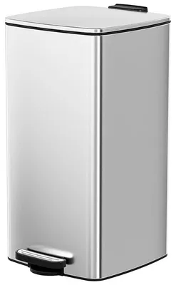 Immagine prodotto di Cestino per rifiuti da cucina LY-83, in acciaio, 30 l, argento