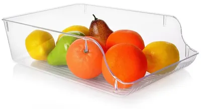Imagen del producto de Organizador para nevera - Caja de almacenamiento - 35 x 22,5 x 10 cm - Plástico - FCM