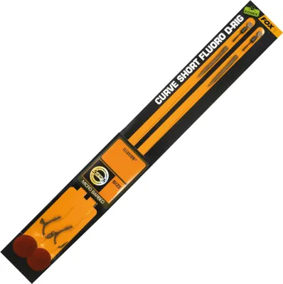 Produktbild von Fox Edges Curve Short Fluoro D-Rigs - Rig Karpfenrig, Hakengröße/Schnurdurchmesser:Gr. 4 / 20lb