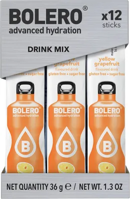 Produktbild von Bolero Sticks (12x3g) Yellow Grapefruit - Intra- & Post-Workout - Intra-Workout