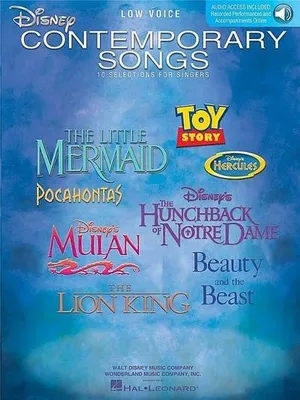 Produktbild von Disney Contemporary Songs: Low Voice (Book/Online Audio)