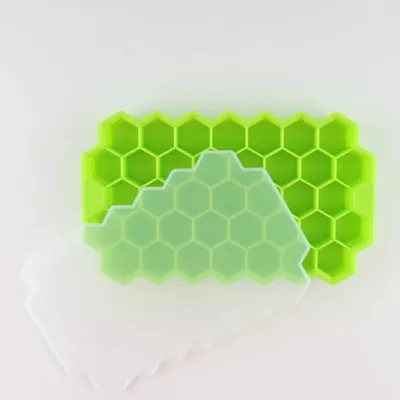 Produktbild von Eiswürfelform Wabenmuster Grün - Eiswürfelformen - Eisformen - Silikon Eiswürfelform - Waben Eiswürfel - Eiswürfelbereiter
