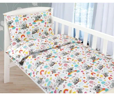 Image de Couvre-lit en coton pour enfant - 90x135 cm. 45x60 - couleur marron