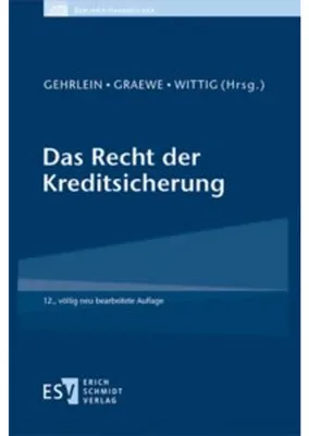 Produktbild von Das Recht der Kreditsicherung