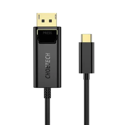 Image de Choetech Xcp-1801Bk Câble Usb-C vers Display Port, 1.8M (Noir)