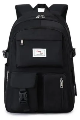 Produktbild von Tagesrucksack mit Laptopfach für 15,6 Zoll, wasserdichtes Polyester, Schwarz