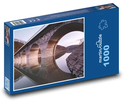 Zdjęcie produktu dla martinpuzzle - Puzzle 1000 elementów - Most nad rzeką