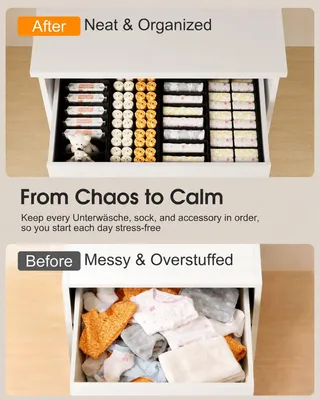 Imagen del producto de Organizador para cajones de 4 piezas, con 36 compartimentos, ideal para oficinas, cocinas y despachos