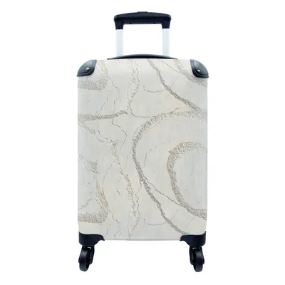Produktbild von MuchoWow® Koffer Handgepäck Trolley Rollkoffer Kleine Reisekoffer mit 4 Rollen - Stein - Boden - Muster - Cabin Size < 55x40x23 cm & 55x40x20 cm - Fotokoffer - Kabinenkoffer - Boardgepäck - Reise-Box - Reisekoffer - Reisegepäck - Koffer mit Bild - Trolley für Kinder