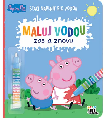 Zdjęcie produktu dla Książeczka do kolorowania "Peppa Pig" – malowanie wodą, wielokrotnego użytku