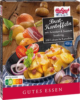 Produktbild von Hofgut Bratkartoffeln mit Schinken und Zwiebeln 400g