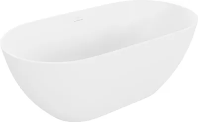 Immagine prodotto di Mexen Rimini vasca da bagno autoportante in conglomerato 150 x 75 cm, bianco opaco - 57241507500