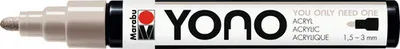 Produktbild von Marabu YONO, Grau, Mehrfarbig, 1 Farben, 1,5 mm, 3 mm, Kanvas, Glas, Kunststoff, Stein, Holz