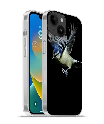 Produktbild von MuchoWow® Handyhülle Schutzhülle Hülle für Apple iPhone 14 - Softcase Vogel - Federn - Porträt Silikon Softcase Handy Hülle - Mobiltelefonhülle