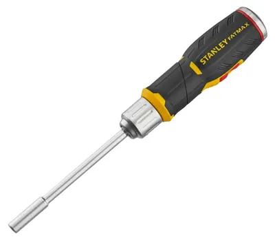 Produktbild von STANLEY FATMAX Bit-Schraubendreher mit Pistolen-Ratsche 12 Bits: 5-6,5-8mm PH1 PH2 PH3