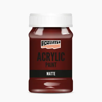 Produktbild von PENTART Acrylfarbe Metallic, 100 ml, bourdon
