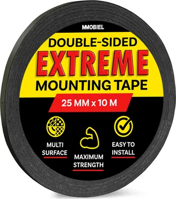 Produktbild von MMOBIEL 25mm Doppelseitiges, Stark Klebend Klebeband für Montage - 10m lange Rolle