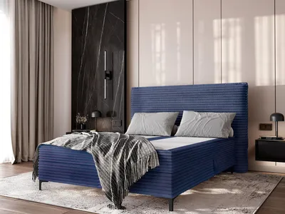 Obrázek produktu pro Kontinentální postel 200x200 MADRONA - modrá