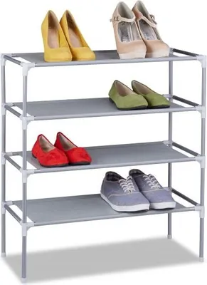 Image de Système enfichable pour étagère à chaussures 4 niveaux