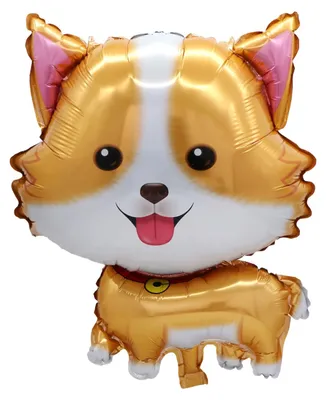 Immagine prodotto di Palloncino a forma di animale, palloncino a forma di cane Corgi, cucciolo, 68x49 cm – Decorazioni per feste a tema cani