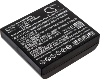 Image de TECHTEK Batterie compatible avec [HME] BP800 Beltpack remplace C10326, pour K05645