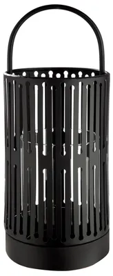 Obrázek produktu pro Gilde Windlicht, zylindrisch, "Como", Metall, schwarz, VE 2, H. 33 cm, D. 13 cm 74171