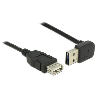 Produktbild von DeLOCK 1m, USB 2.0-A - USB 2.0-A, 1 m, USB A, USB A, USB 2.0, Männlich/Weiblich, Schwarz