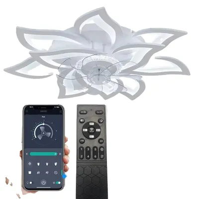 Produktbild von Deckenventilator, Fernbedienung, einstellbare Geschwindigkeiten, Weiß, 81-100W, 85-265V