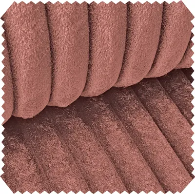 Produktbild von novely® TILLEN Weicher Polsterstoff in Breitcord-Optik - Kuschelweicher Möbelstoff - Reißfester Bezugsstoff - Pflegeleichte Meterware 1 lfm - Farbe: 62 Altrosa