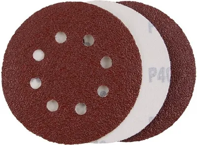 Produktbild von Schleifpapier Ausstanzung Klett 125/3Stk/P40, 8 Löcher / 1 Stk. Packung
