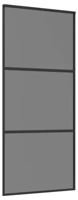 Immagine prodotto di vidaXL Porta scorrevole, 90 x 205 cm, con vetro e alluminio integrati