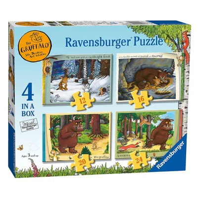 Image de boîte à puzzles 4 en 1 | Le Grüffelo | Ravensburger | Puzzle pour enfants